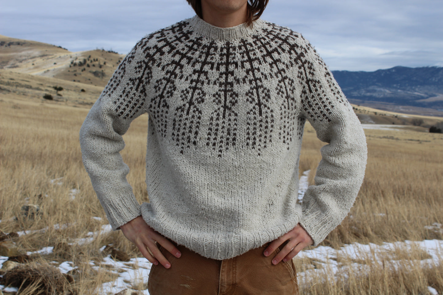 Icelandic Bison Sweater Knitting Kit