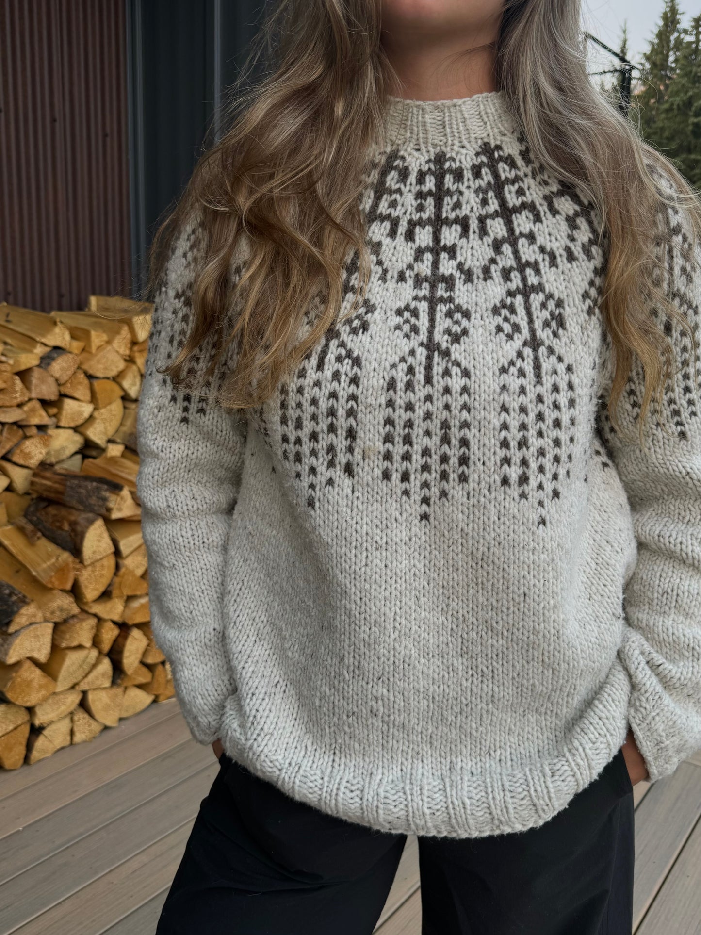 Icelandic Bison Sweater Knitting Kit