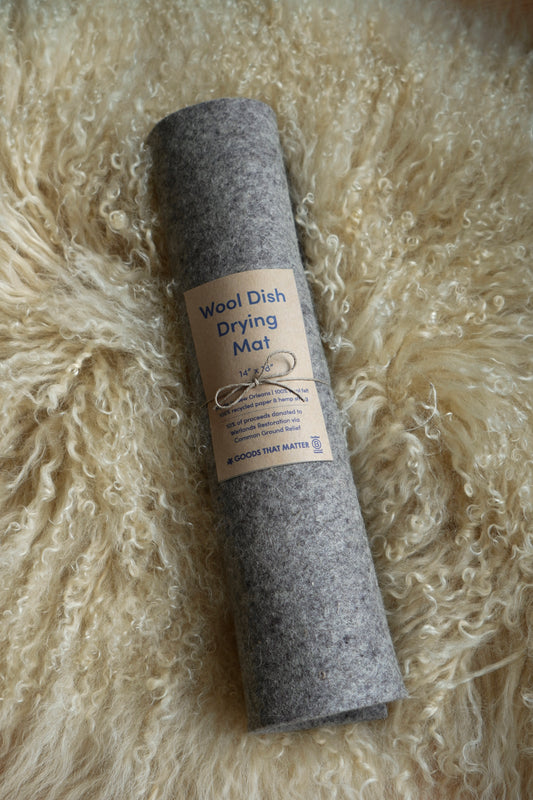 Wool Dish Drying Mat