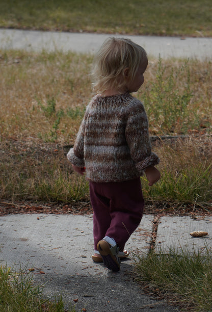 Glow Raglan Kids Sweater Pattern