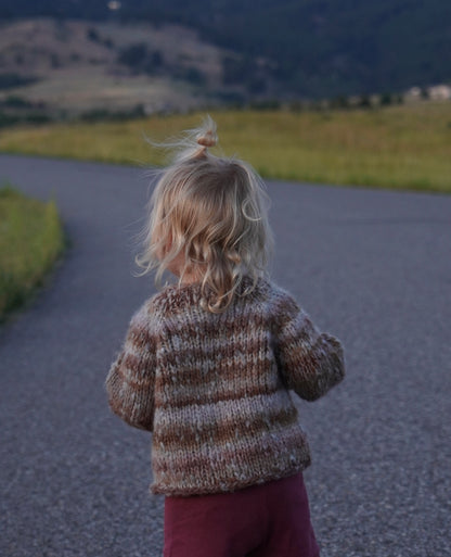 Glow Raglan Kids Sweater Pattern