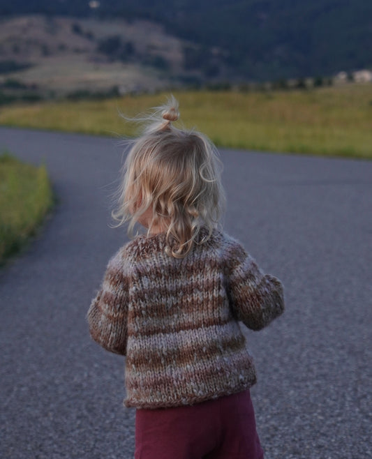 Glow Raglan Kids Sweater Pattern