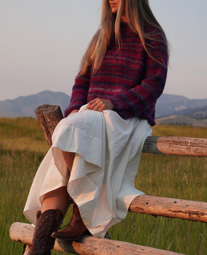 Glow Raglan Lite Sweater Pattern