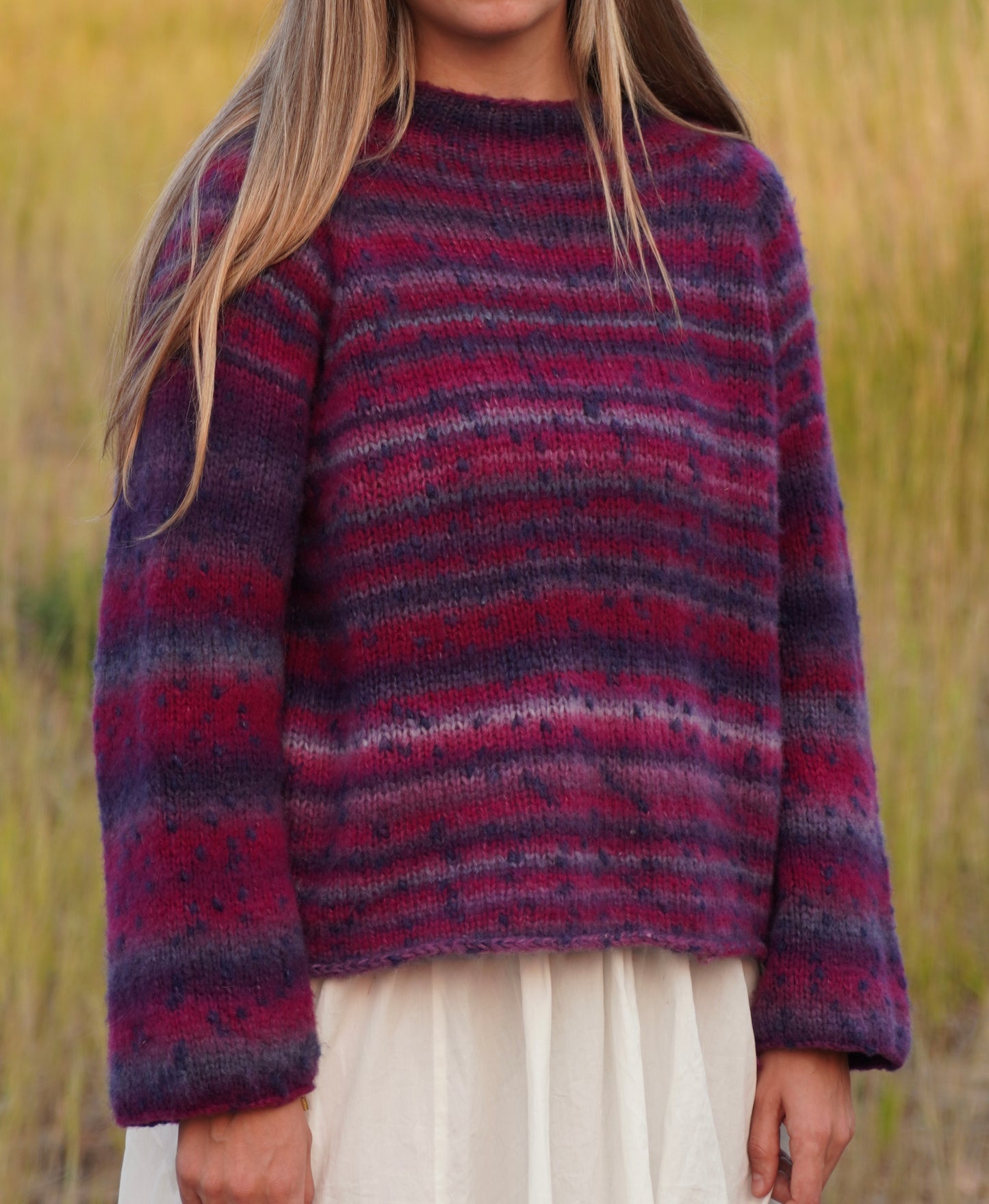 Glow Raglan Lite Sweater Pattern