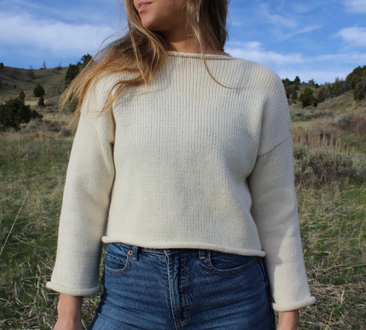 the Ivy Rolled Sweater Pattern