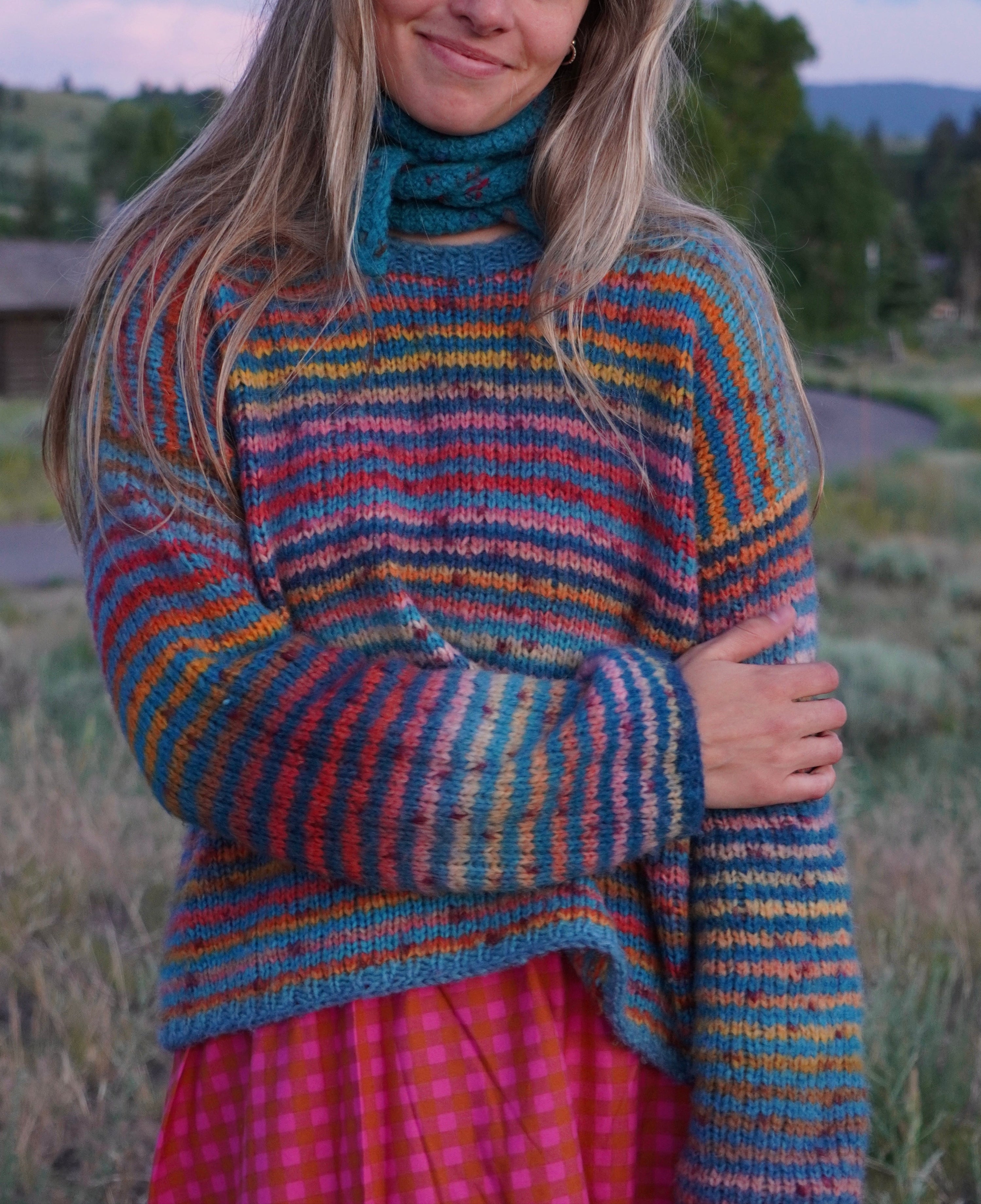 Kida Striped Sweater Knitting Kit