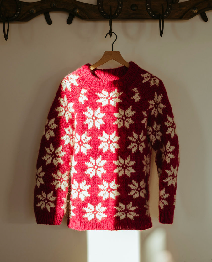 Snowflake Sweater Knitting Kit