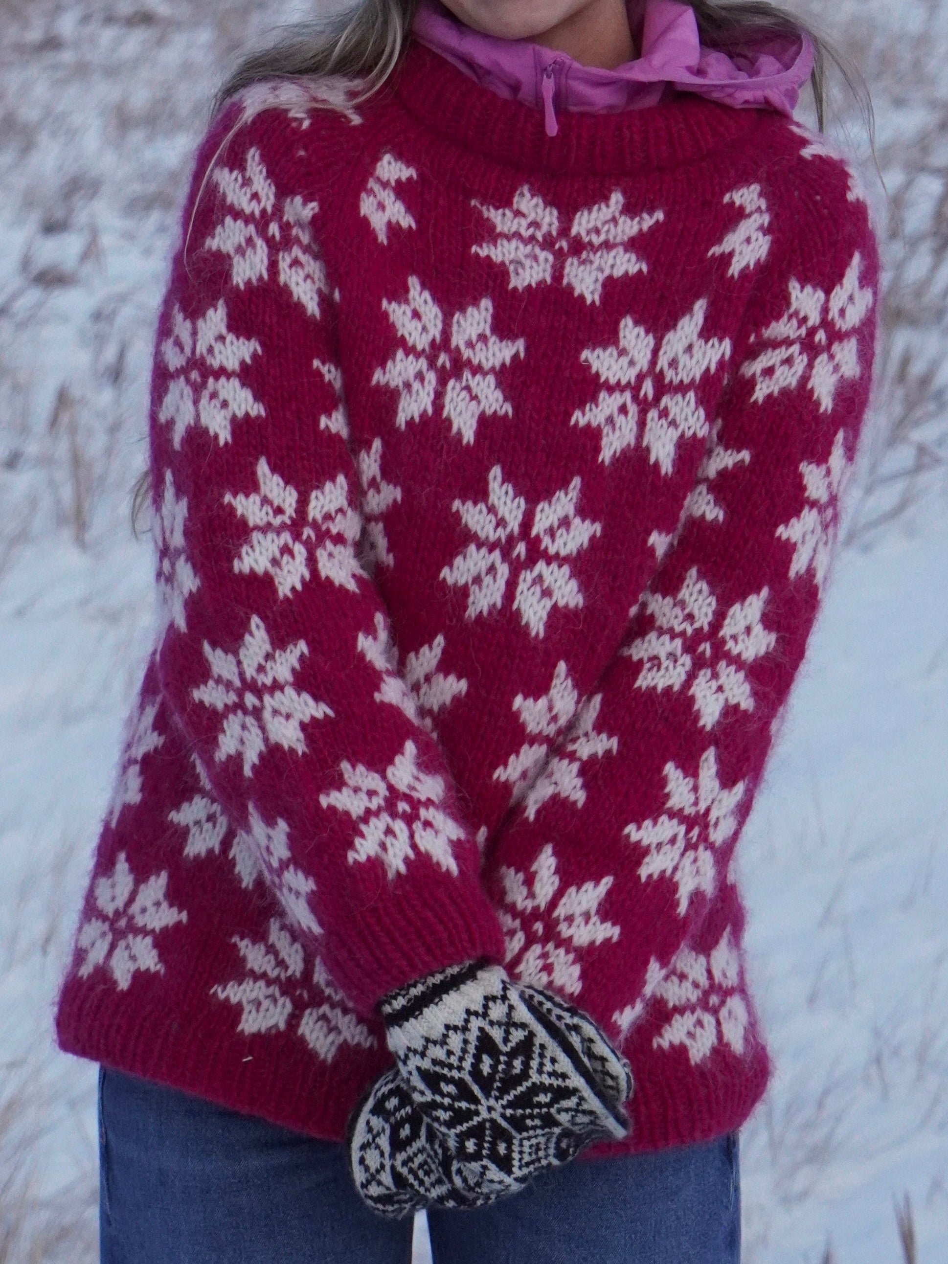 Snowflake Sweater Knitting Kit
