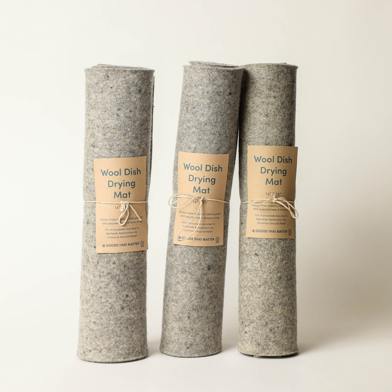 Wool Dish Drying Mat