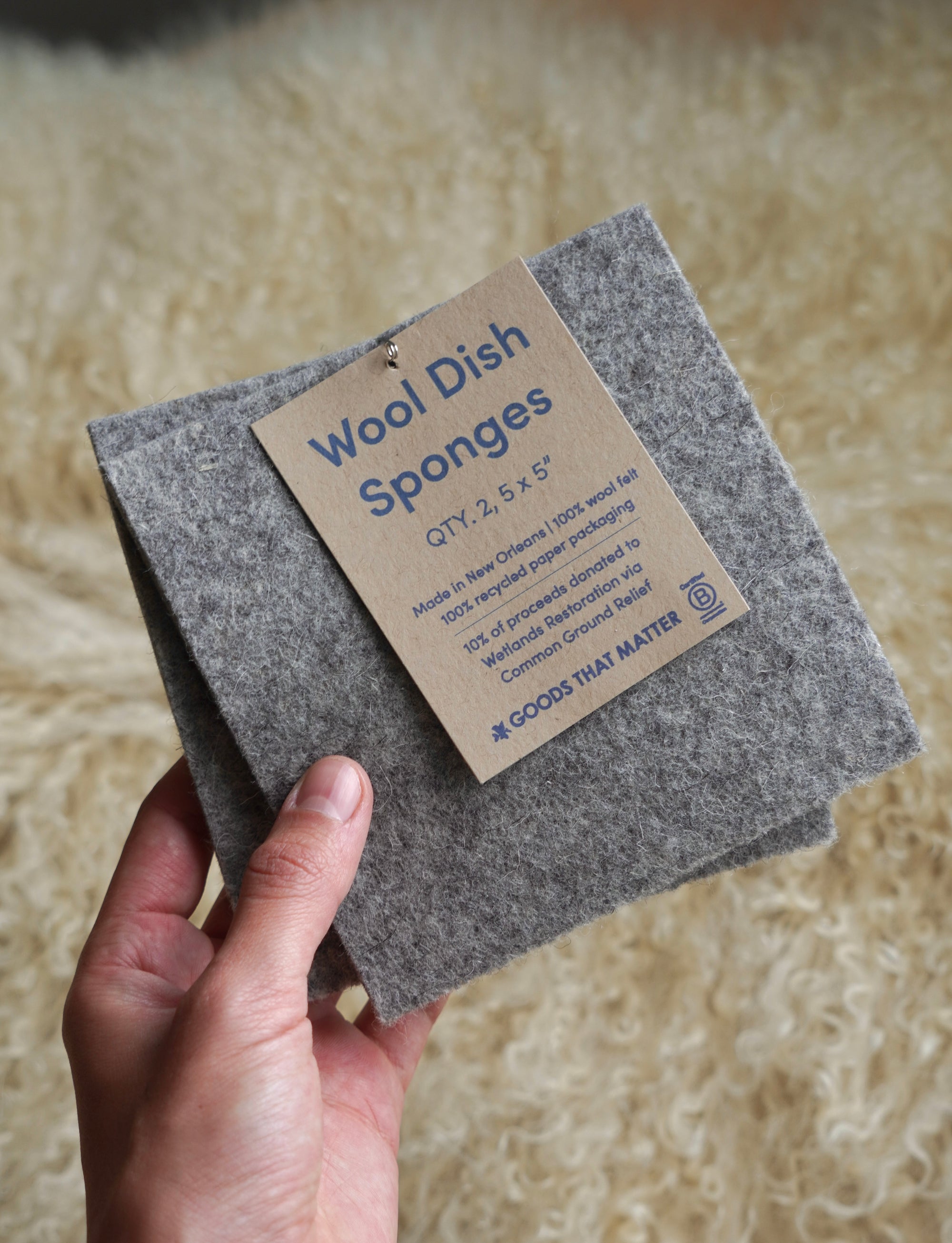Wool Dish Sponge 2-Pack